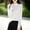 01 White, variant on YueHuiYing Fashion Women's Casual Semi High Neck Solid Color Loose Base Knitted Autumn Winter Sweater