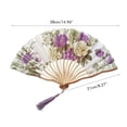 thumbnail image 2 of Abanicos De Mano Plegables Abanico Plegable De Mano Abanicos De Mano Plegables De Impresión Japonesa Para Mujeres Abanico Plegable De Mano De Bambú Con Borlas Para Decoración De ANGGREK Juguetes, 2 of 8