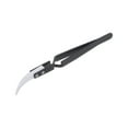 thumbnail image 3 of Unique Bargains Precision Reverse Ceramic Tweezer 5.51'x0.35' Curved Head Tip Heat Resistant Non Conductive Black, 3 of 6