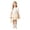 Beige, variant on Guitiannn Girls Summer Tiered Tutu Skirt Ballerina Short Skirt for Toddler Kids Fashionable A Line Partywear Kids Pleated Skirt