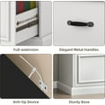 thumbnail image 5 of Vabches Farmhouse 2 Drawer File Cabinet, Office Filing Cabinet Nightstand with Metal Handles for Home Office, 5 of 9
