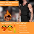 thumbnail image 2 of Fankiway Men Vest Waist Trainer Adjustable Training Double Zip Body Shaper, 2 of 6