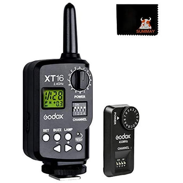 GODOX FT-16S Kit Ricevitore Trasmettitore 16 canali 433Mhz Telecomando Senza fili Flash Speedlite