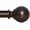Bronze, variant on Black Curtain Rods for Windows 28 to 48 Inch(2.3-4ft)- 1'' Diameter Heavy Duty Curtain Rods with Imitation Wood Grain Pattern Finials,Adjustable Decorative Curtain Rods Set,28-48''