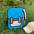 thumbnail image 4 of Cartoon Fashion Backpack Casual Oxford Cloth Soft Korean BackPack (Purple), 4 of 10