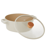 Neoflam FIKA 4 Qt Nonstick Stock Pot with Lid, Cooking Casserole (24cm)