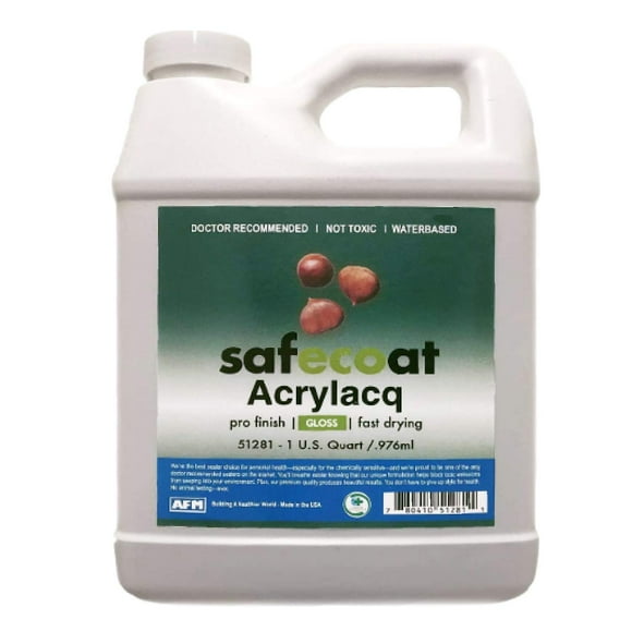 AFM Safecoat Acrylacq Gloss, Clear Coat Polyurethane Sealer, Wood Sealer in 32 oz.