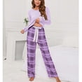 thumbnail image 4 of Ensemble de Vêtements de Nuit, Femmes Pyjama à Manches Longues Pyjama Ensemble Pyjama à Manches Longues Ensemble Performance Inégalée, 4 of 5