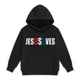 thumbnail image 2 of GBSYEWXS Toddler Girls Hoodies Long Sleeve Hooded Letter Print Tops Trendy Casual Sweatshirt Size 2-3 Years Black, 2 of 4
