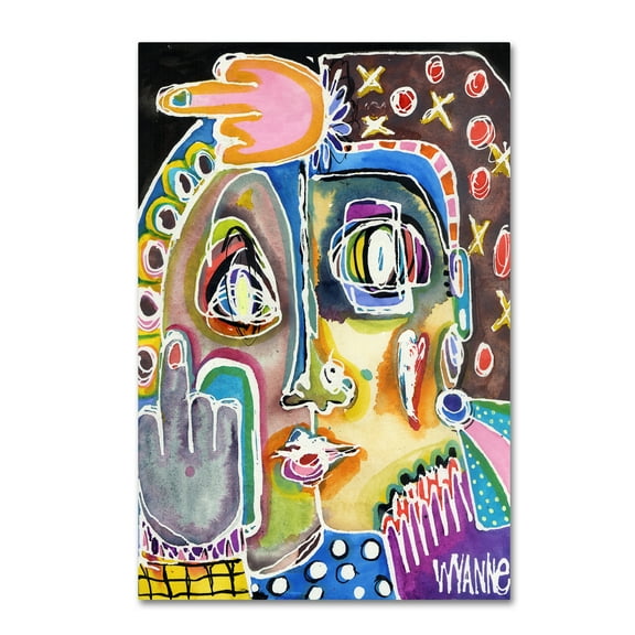 Trademark Fine Art 'Double Forget This Stuff' Canvas Art by Wyanne