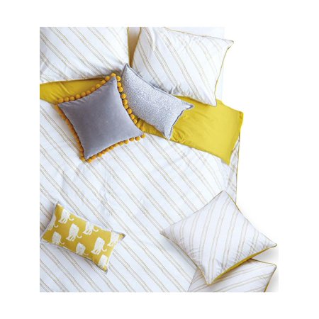 West Elm Cotton - Jay St. Block Company West Elm Evans Cotton Printed Pillow Sham Yellow Euro