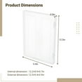thumbnail image 2 of 4PCS A4 Portable Project Cases, Transparent Scrapbook Paper Storage Box, Plastic Documents Holder, Paper Accessories Organizer for Home, Office, School, 2 of 6