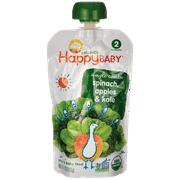 (4 pack) (4 Pack) Happy Baby Stage2ÃÂ Apple, Spinach & Kale - 3.5 oz