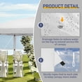 thumbnail image 4 of Ktaxon 10x20 Ez Pop Up Canopy Tent,Outdoor Sun Shade Shelter,Outdoor Gazebo,One Push Setup with Bag,6 Sidewalls,UPF50+ - White, 4 of 8