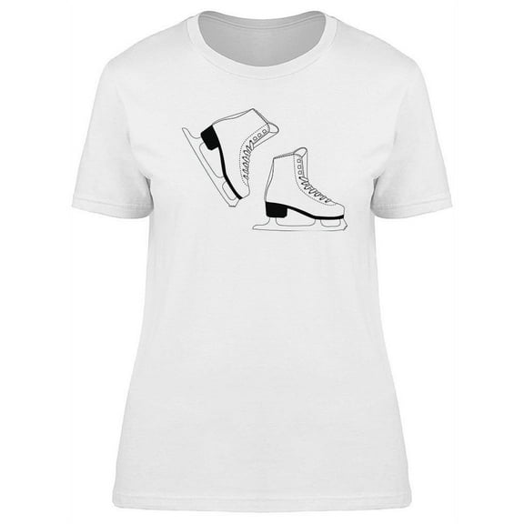 White Skates T-Shirt Women -Image by Shutterstock, Female XX-Large