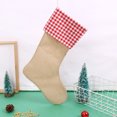 thumbnail image 6 of VerPetridure Diy Simple Imitation Linen Composite Christmas Socks C8 Christmas Decorations Stockings 17 Inches Xmas Fireplace Hanging Stockings Gifts, 6 of 8
