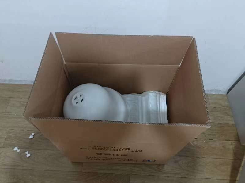 Reazone Molds D50cm Garden Cement Plastic Precast Concrete Flower Pot Decorative Planter Molds, White, (RZF-08)