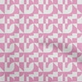 thumbnail image 1 of oneOone Cotton Silk Light Pink Fabric Geometrical Craft Projects Decor Fabric Printed By The Yard 42 Inch Wide, 1 of 5