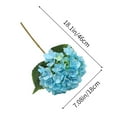 thumbnail image 5 of Artificial Hydrangea Bouquet, Realistic Fake Flowers for Wedding Home Decor, Low Maintenance Plastic Stems with 5 Colors, Allergy-Friendly, 18x7 Inch, 5 of 5