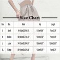 thumbnail image 3 of PNTUTB Summer Fashion Women's Solid Color Versatile Casual Comfortable Tie Waist Asymmetric Hem Skirt, 3 of 6