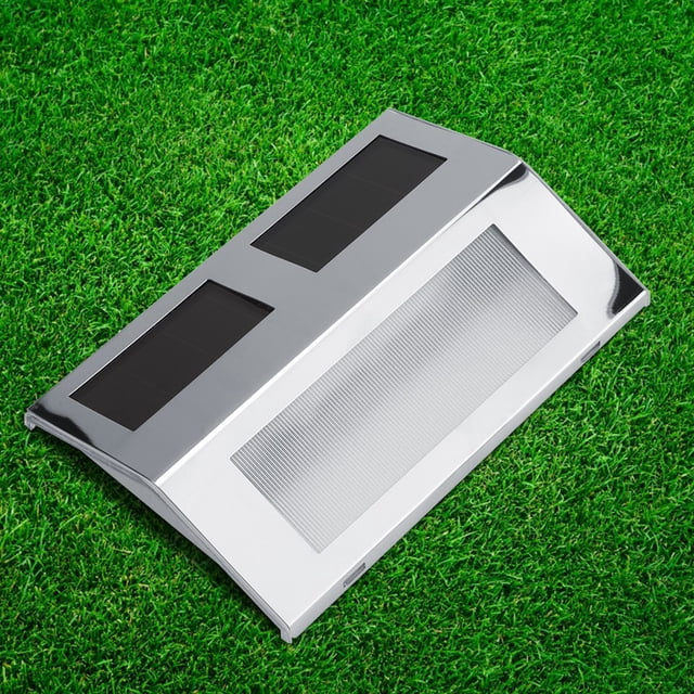 YUMILI Luces solares para Patio - Luces solares para escaleras de 3 LED, lámpara Solar para escaleras, lámpara para balcón, lámpara de Pared para jardín y Patio al Aire Libre