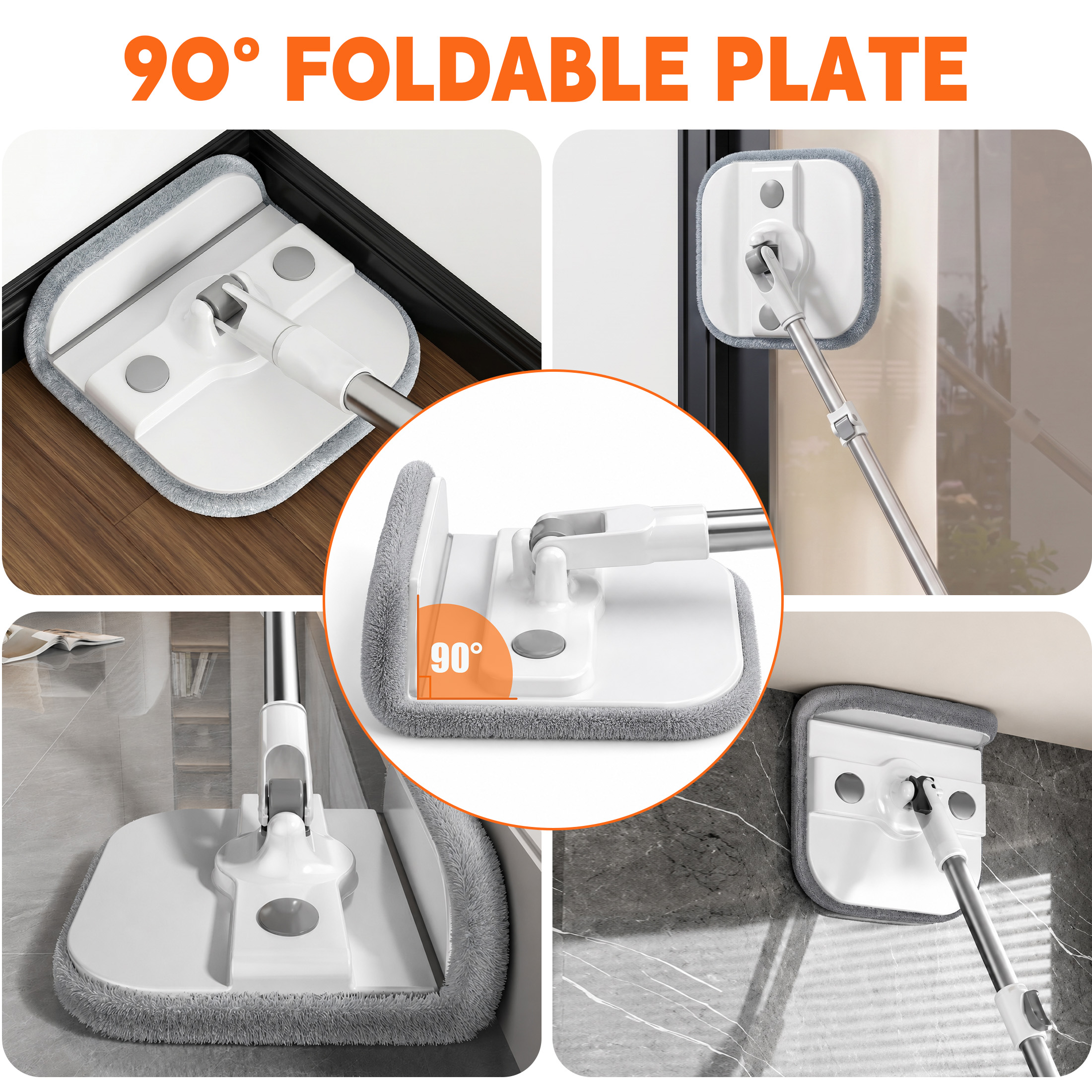 CLNEZ Spin Mop and Bucket with Dual-Tank Water Separation System photo 7