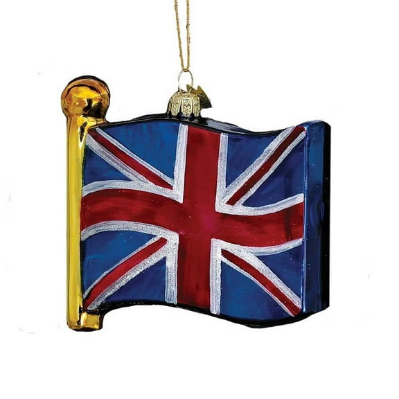 Kurt Adler 4-1/2-Inch Noble Gems Flag of United Kingdom Ornament