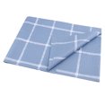 thumbnail image 1 of jifeng Nappe Rectangulaire en PVC, Nappe Rétro Imperméable pour Fête Bleue, 1 of 9