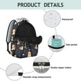 thumbnail image 4 of "Stylish Dog Backpack for Women Men - Durable Waterproof School College Bag with Laptop Sleeve, Cute Pet Lover Gift, Spacious Multi-Pocket Design for Work & Travel", 4 of 6