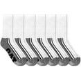 thumbnail image 2 of Caterpillar Men's Workwear Boot Socks 6-Pack White, 2 of 5