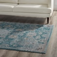 thumbnail image 6 of Modway Cynara Distressed Floral Vintage Medallion 8x10 Area Rug in Silver Blue, Teal and Beige, 6 of 8