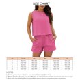 thumbnail image 1 of Conjuntos de verano, conjunto de verano para mujer, conjunto de camiseta sin mangas y pantalones cortos para mujer, conjunto de camiseta y pantalones cortos de verano para mujer, instalación sencilla, 1 of 2