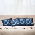 thumbnail image 4 of Ambesonne Blue Throw Pillow Cover 4 Pack, Number Night Sky Age, 16", Dark and Sky Blue, 4 of 5