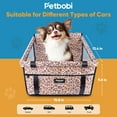 thumbnail image 4 of Petbobi Dog Car Seat Booster Small Pet Puppy Medium Cat Doggie Safety, Leopard Print, 4 of 7