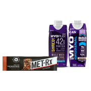 Met-Rx and Myoplex Jacked Stack - 9 Bars & 8 Shakes (Choose Your Flavor, Reduced Price)