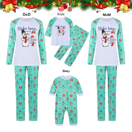 

Canrulo Family Christmas Pjs Matching Sets for Baby Adults and Kids Holiday Xmas Sleepwear Set