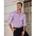 thumbnail image 4 of COOFANDY Mens Dress Shirts Wrinkle Free Long Sleeve Button Down Shirt formal Business Shirts, 4 of 6