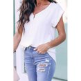 thumbnail image 4 of Women's White/Black Zip To It Blouse, 4 of 6