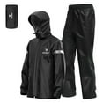 thumbnail image 1 of Men Motorcycle Rain Suit Outdoor Reflective Waterproof Rain Jacket and Pants Rain Gear for Bike Riding Cycling Camping Hiking, 1 of 7