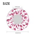 thumbnail image 6 of Kdxio Lilies Flowers Print Shower Cap for Women,Elastic and Reusable,Double Waterproof Layers Bathing Hat, 6 of 9