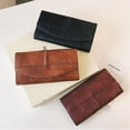 thumbnail image 4 of Wallets For Women Large Capacity Leather Clutch Wallet Card Organizer(Dark Brown), 4 of 6