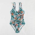 thumbnail image 4 of One Piece Swimsuit Women Graphic Color Block Print Bathing Suits Athletic Modest Swimwear, 4 of 4