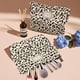 thumbnail image 4 of ZYNERY Bolsa de maquillaje de leopardo de 2 piezas para mujeres , bolsa de maquillaje con cremallera de gran capacidad, bolsa de almacenamiento adecuada para viajes diarios (estilo blanco y negro), 4 of 7