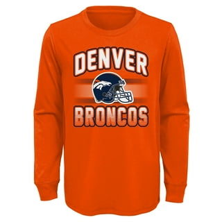 Nike Men's Denver Broncos Historic Logo Orange Long Sleeve T-Shirt