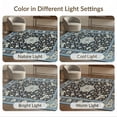 thumbnail image 7 of ODIKA 9'x12' Washable Area Rug Non-Slip, Chair-Friendly Bulk Abstract Farmhouse Transitional Scroll Border Brushstroke for Dining Room, Basement, Large Office, 7 of 7