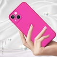 thumbnail image 5 of for iPhone 13 Case Hot Pink Soft TPU Bumper Anti-Drop Anti-Scratch Shock Absorption Protective Wireless Slim Cover Compatible with iPhone 13 6.1 Inch for Women Girls, 5 of 11