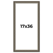17x36 Frame Brown Solid Wood Picture Frame | 1.75 Inch Moulding Width | Austin Frame Complete with