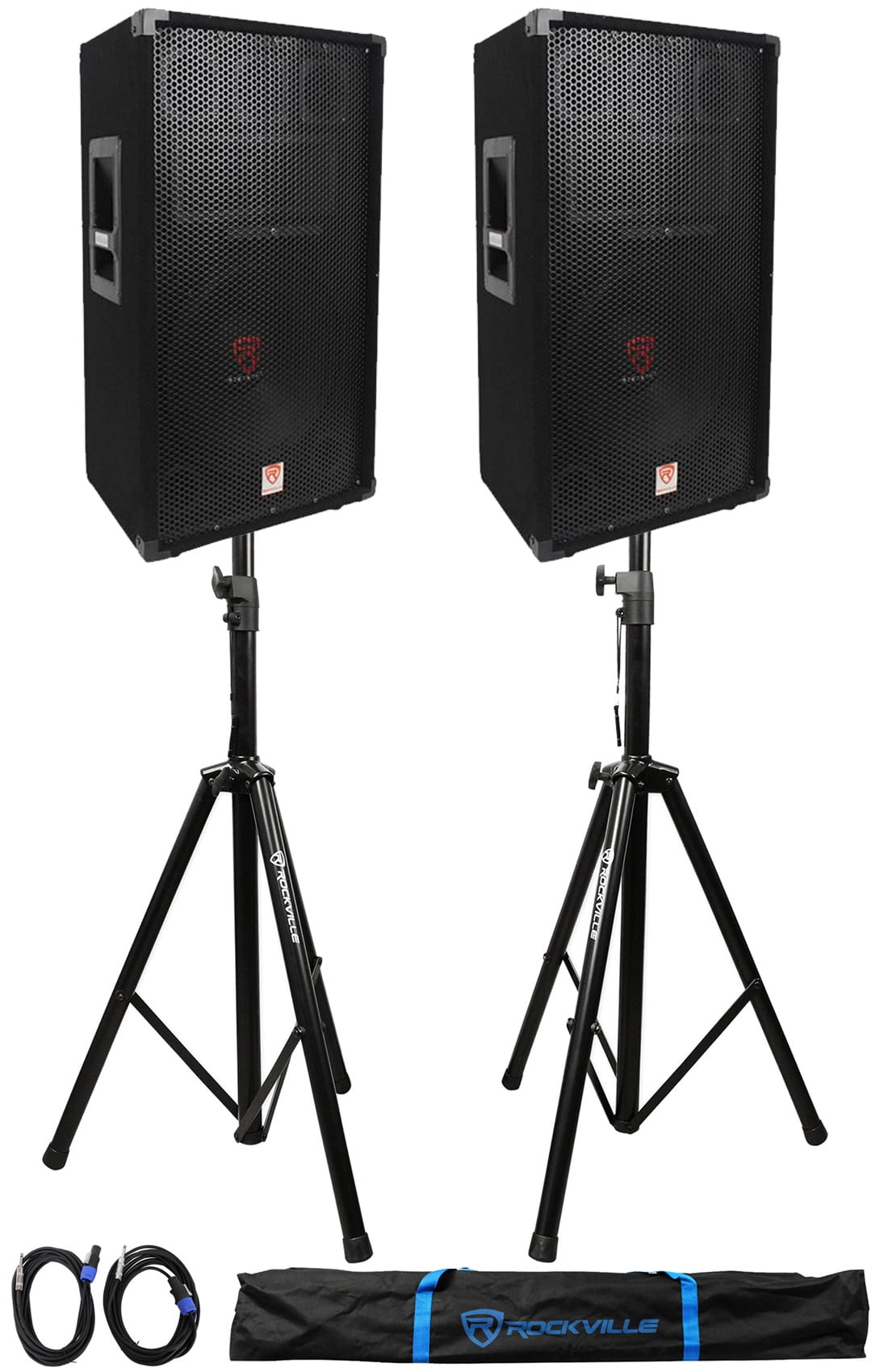 (2)Rockville RSG12 12” 3Way 1000 Watt 8Ohm Passive DJ PA Speaker