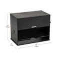 thumbnail image 3 of Mind Reader Straw Dispenser, Pencil Dispenser, Plastic, 8.5"L x 5"W x 6.5"H, Black, 3 of 9