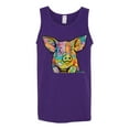 thumbnail image 3 of Dean Russo The Pig Animal Lover Mens Graphic Tank Top, Purple, Medium, 3 of 6